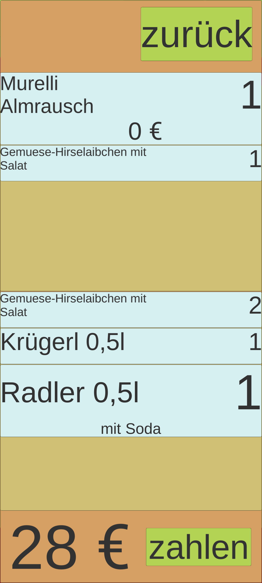Orderboy Küche Bon Ausdruck